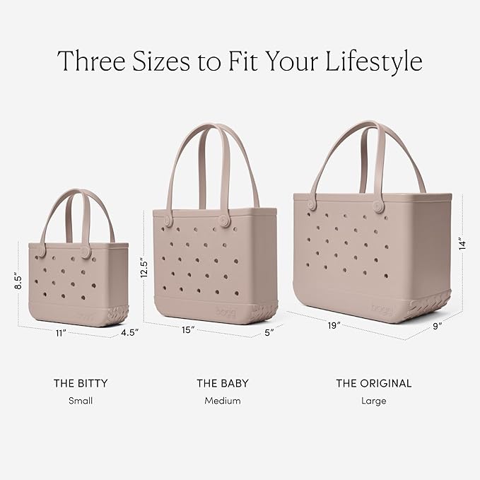 BOGG BAG Original Large Tote – 19” x 14” x 9” – Durable, Washable, Tip-proof – Beach, Pool, Boat, Work, Sports